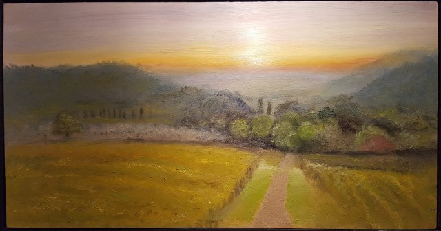 Evening near Greve, Italy